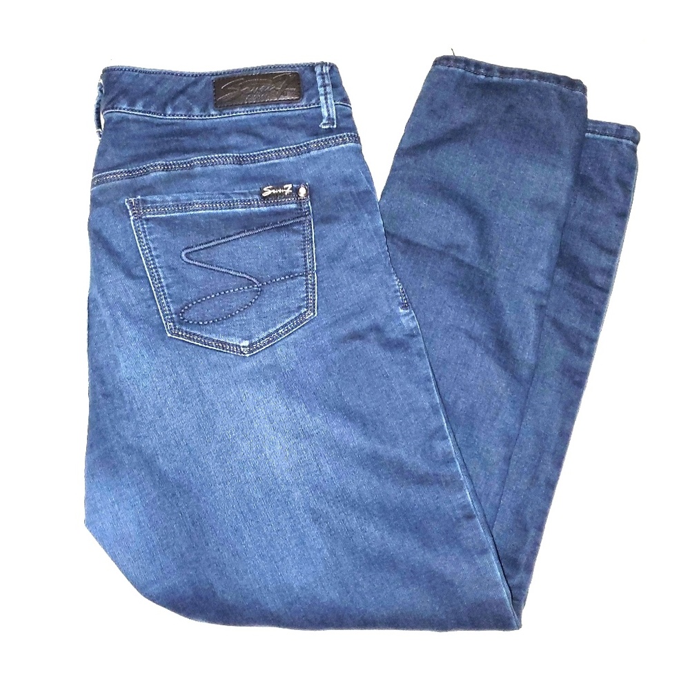 Seven7 Luxe Blue Denim Skinny Jean's Sz 14